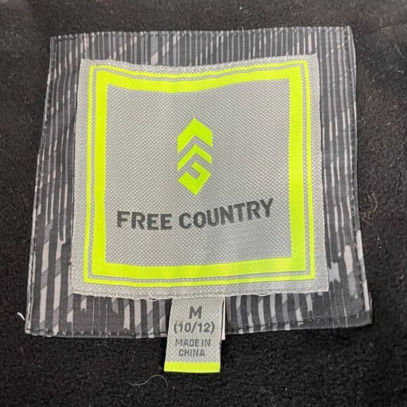 Free Country Black And Green Winter Jacket Boys Size M (10-12) - Picture 3 of 4